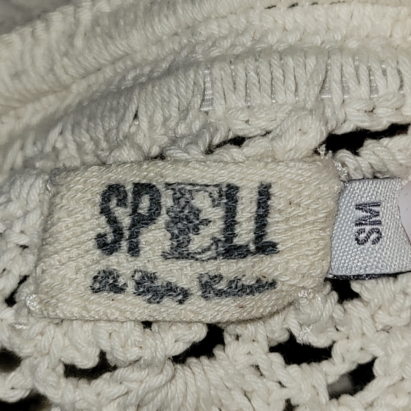 SPELL Vintage Coconut Crochet Skirt - Picture 4 of 5